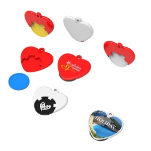 1? ?heart? token key ring