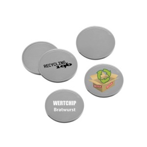 Recycled 1 euro token