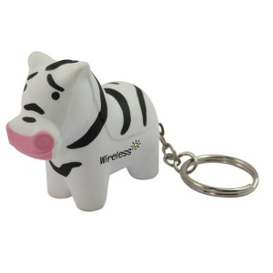Anti-Stress Zebra Keyring
