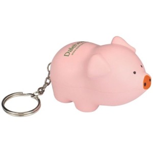 Anti-Stress Pig Keyring