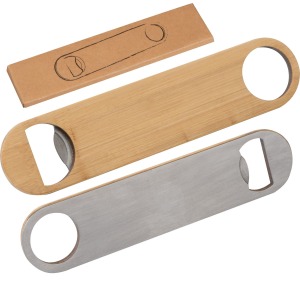 Bamboo bottle opener