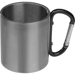 Metal mug with snap hook