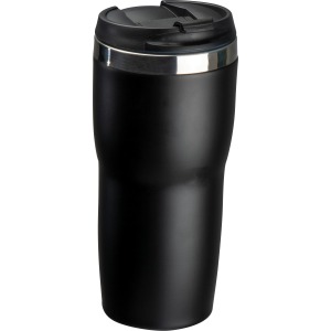 Double-walled stainless steel thermos flask