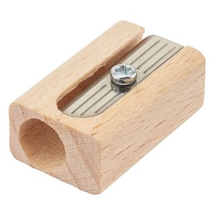 Wooden pencil sharpener