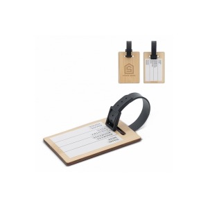 Oval aluminium luggage tag