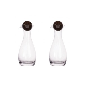 Sagaform Nature Oil/vinegar carafes with cork stoppers 2 pieces 300ml
