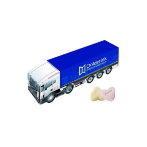 Medium-sized truck with fruit cores