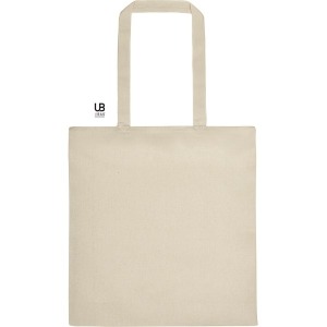 Zipped cotton tote bag with bel air gusset