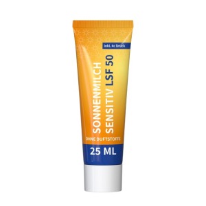 Sensitive Sun Milk SPF 50, 25 ml tube
