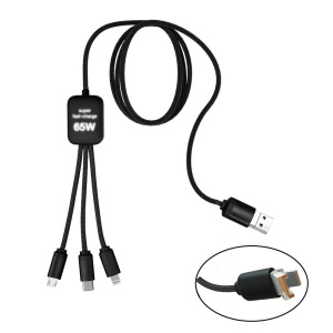 Câble dual 65W 5-en -1 Import