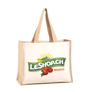 Jute and cotton tote bag COMBY M 330