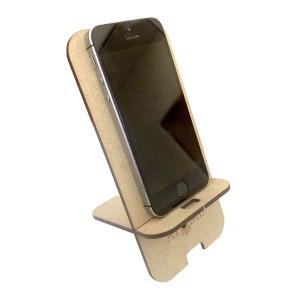 Wooden phone holder