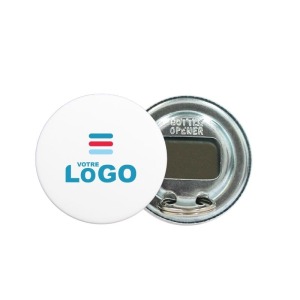 Magnetic bottle opener Round 56 mm - France 56 mm Brillant