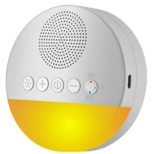 WHITE NOISE AND MELODY SPEAKER WITH NIGHTLIGHT