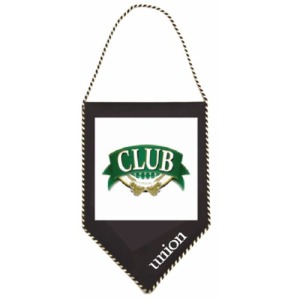 SUBLIMATED PENNANT WITH FRINGE
