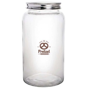 Glass screw-top jar for dry food 800ml