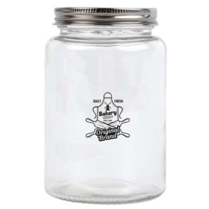 Glass screw-top jar for dry food 550ml