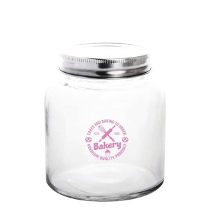 Glass screw-top jar for dry food 330ml