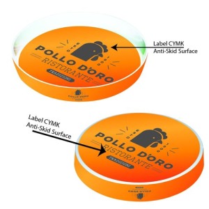 Plateau rond à bord relevé 32cm