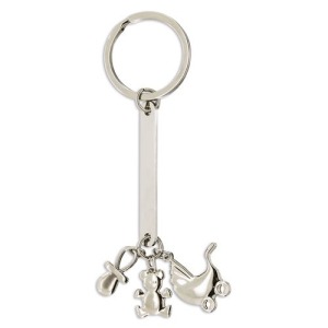 PORTE-CLÉS MÉTAL naissance CHARM 