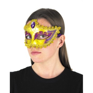 VENITIAN PINK AND SILVER MASK