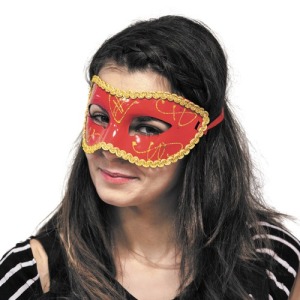RED VENITIAN MASK