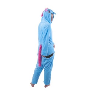 PINK AND WHITE UNICORN KIGURUMI COSTUME ADULT