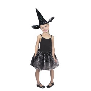 WITCH HAT WITH IRIDESCENT STARS LUXURY CHILD