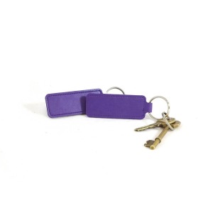 Leather tongue key ring