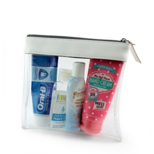 Zipped case 185 x 180 x 20 mm in coloured imitation leather