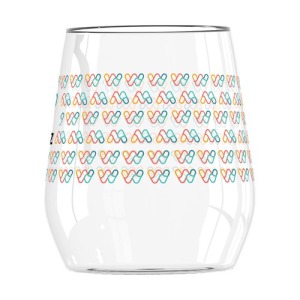 Customised water glass 38cl - Quadrichomie