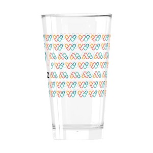 Customised beer glass Shaker 37cl - Quadrichomie