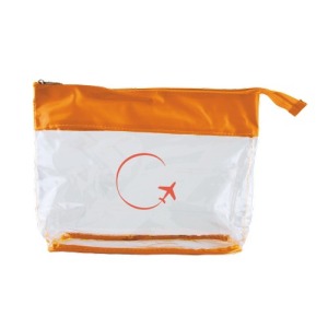 Transparent toiletry bag