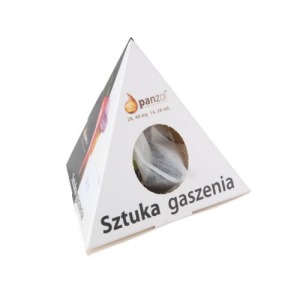 10 tea bags in a pyramid box