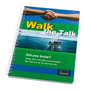 Wire-O A5 soft cover notebook, 80 sheets