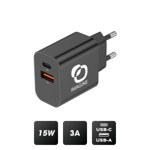 USB-C 15W USB-A MAINS SOCKET