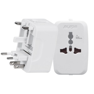 Adaptateur universel de voyage - Blanc
