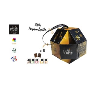 Christmas bauble 11 cm with logo