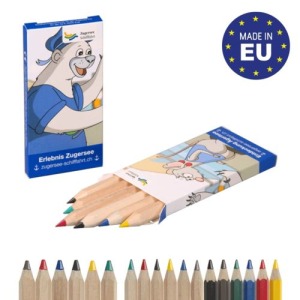 Set of 6 premium coloured pencils