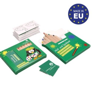Set of 6 pencils with colouring memo game