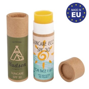 Cardboard sun stick - solid sun cream