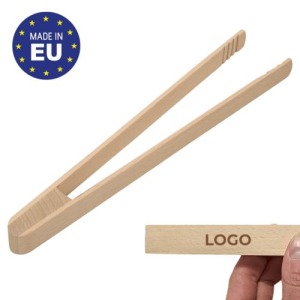 Wooden food tongs
