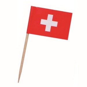 Food pick Swiss flag
