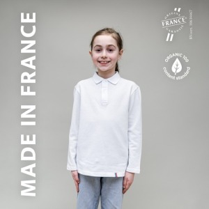 Long-sleeved children's polo shirt