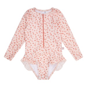 Girl's long-sleeved anti-UV swimming costume