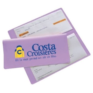 2-panel French-style travel pouch / 2 crystals