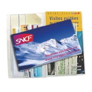 Italian-style 2-panel travel pouch 2 crystals