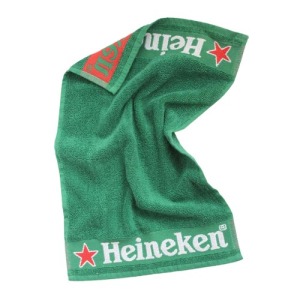 Custom jacquard woven logo sports towel in Pantone, 50x100 cm