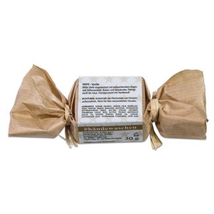 Mini soap bar - Cinnamon-orange, in kraft paper - Homemade