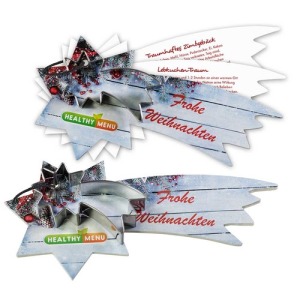 Christmas recipe book, Shooting star, with Shooting star cake tin